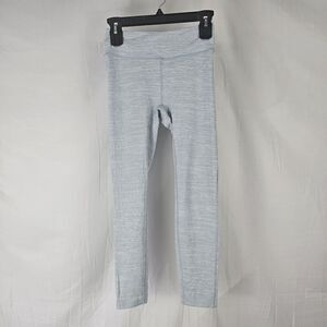 Outdoor Voices Techsweat 7/8 Active Wear Legging Striped Pale Blue Women's Sz S